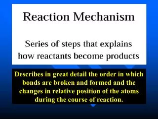 Understanding reaction mechanisms (an analogy)