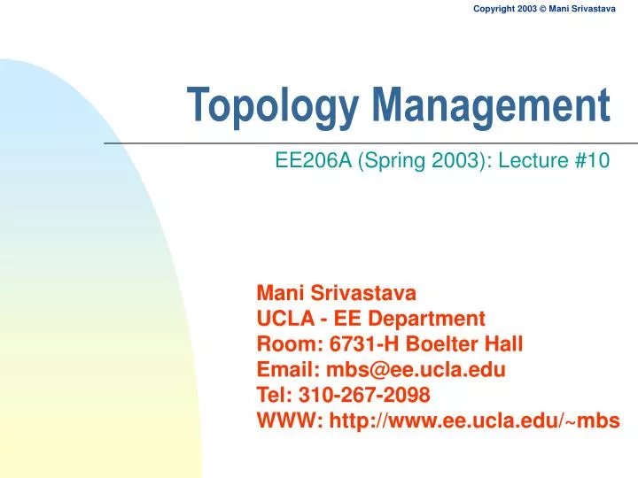 topology management