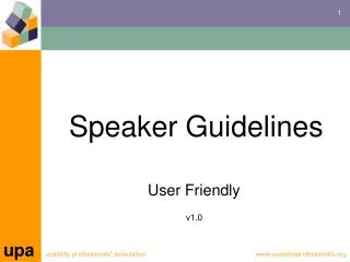 Speaker Guidelines User Friendly v1.0