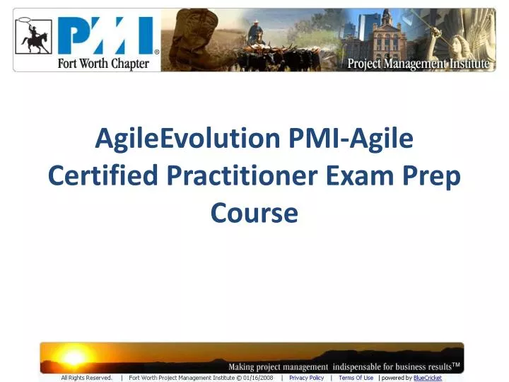 agileevolution pmi agile certified practitioner exam prep course