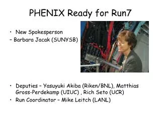 PHENIX Ready for Run7