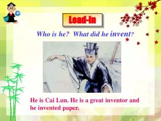 Who is he? What did he invent ?