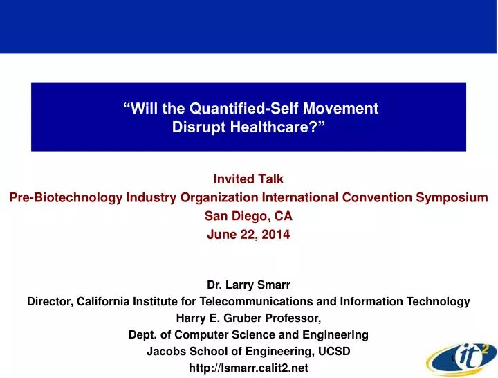 will the quantified self movement disrupt healthcare