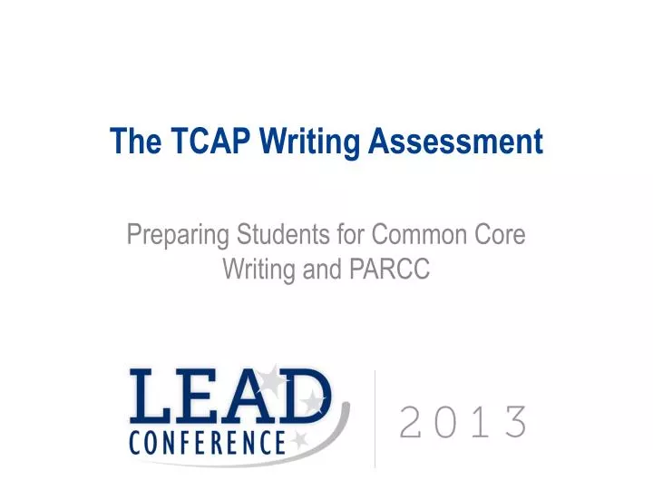 the tcap writing assessment