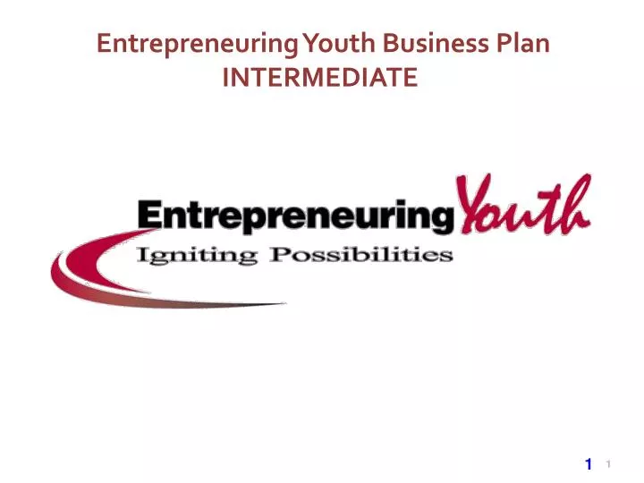entrepreneuring youth business plan intermediate