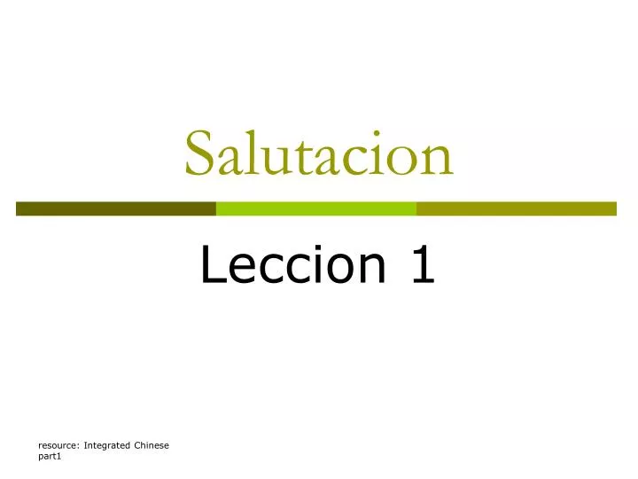 salutacion