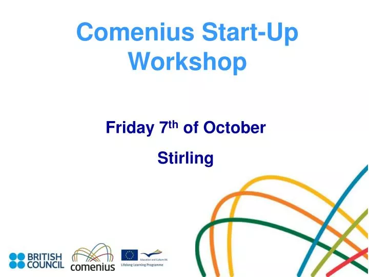 comenius start up workshop