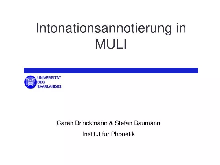 intonationsannotierung in muli