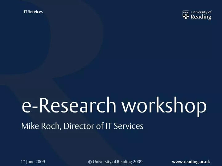 e research workshop