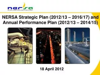 NERSA Strategic Plan (2012/13 – 2016/17) and Annual Performance Plan (2012/13 – 2014/15)