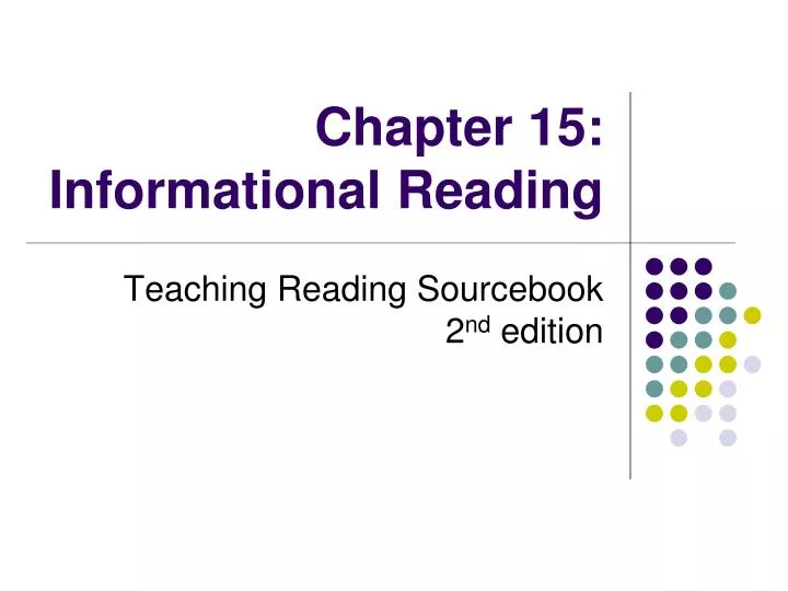 chapter 15 informational reading