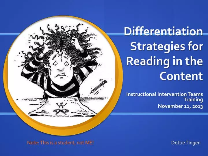 differentiation strategies for reading in the content
