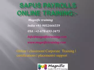 sap uspayrolls online training