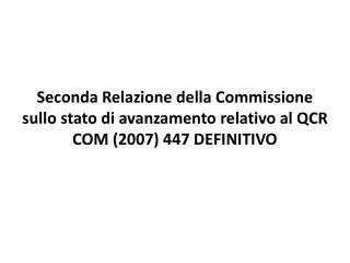 Obiettivo della Comunicazione