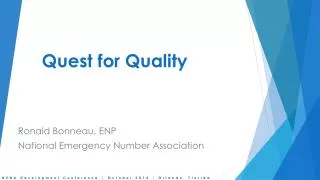 Quest for Quality
