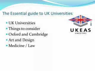 The Essential guide to UK Universities