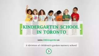Kindergarten School In Toronto