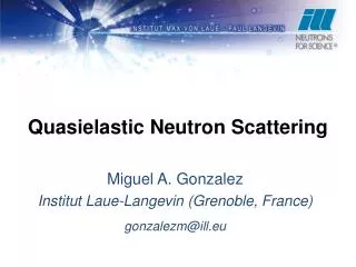 Quasielastic Neutron Scattering
