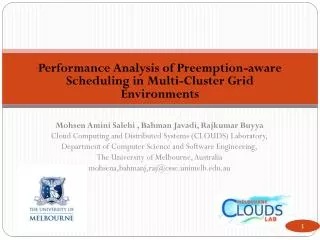 Performance Analysis of Preemption-aware Scheduling in Multi-Cluster Grid Environments