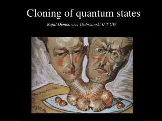 Cloning of quantum states