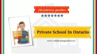 Private School In Ontario