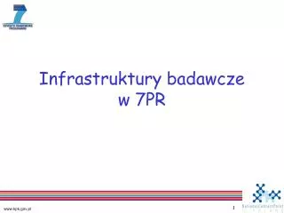 Infrastruktury badawcze w 7PR