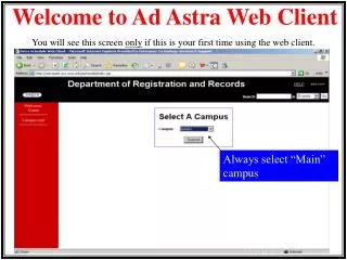 Welcome to Ad Astra Web Client