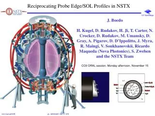 Reciprocating Probe Edge/SOL Profiles in NSTX