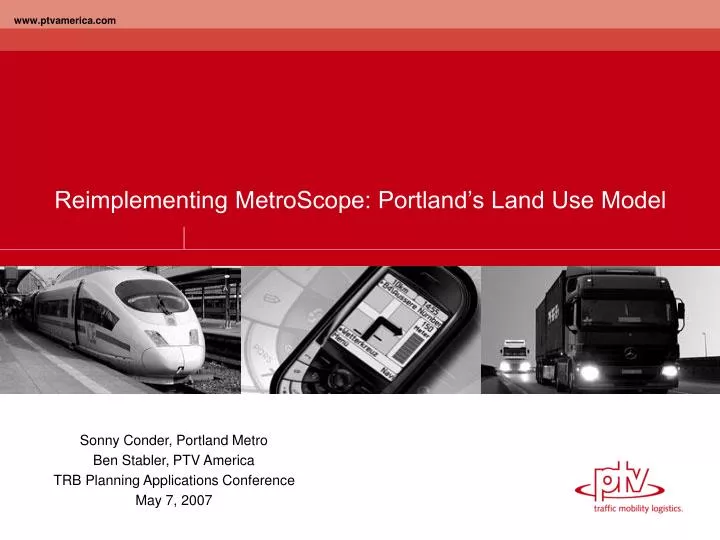 reimplementing metroscope portland s land use model