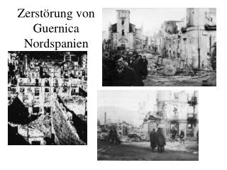 Zerstörung von Guernica Nordspanien