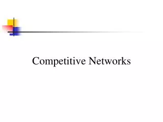 Competitive Networks
