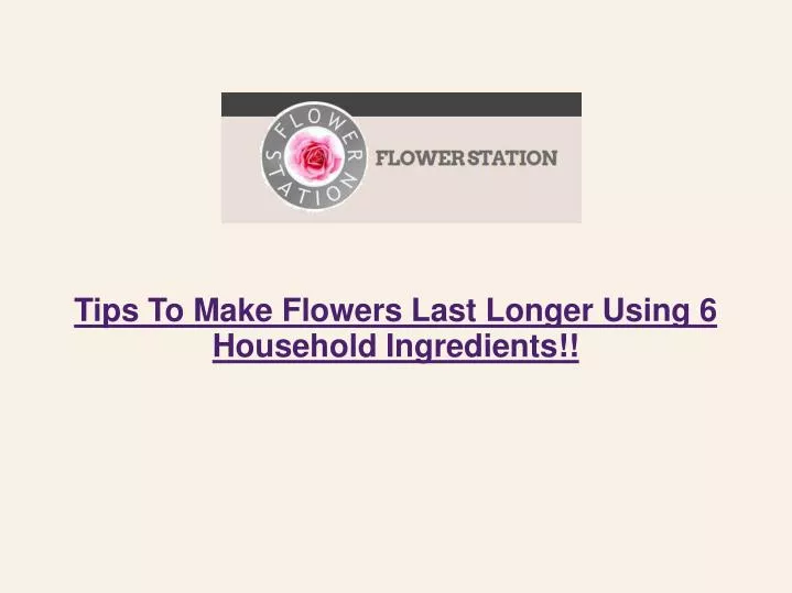 tips to make flowers last longer using 6 household ingredients