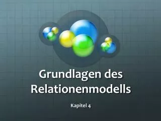 Grundlagen des Relationenmodells