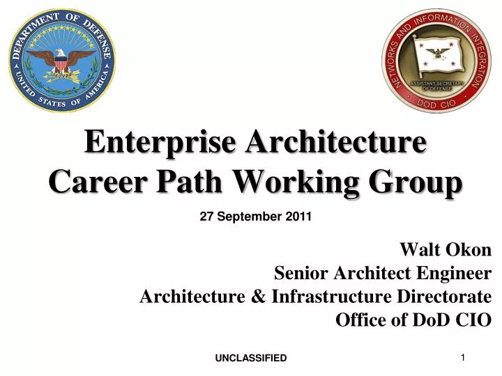 enterprise architecture career path working group