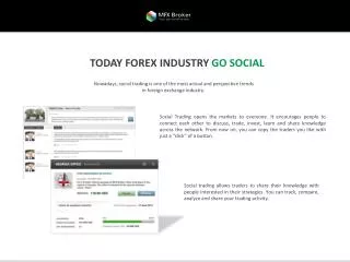 TODAY FOREX INDUSTRY GO SOCIAL