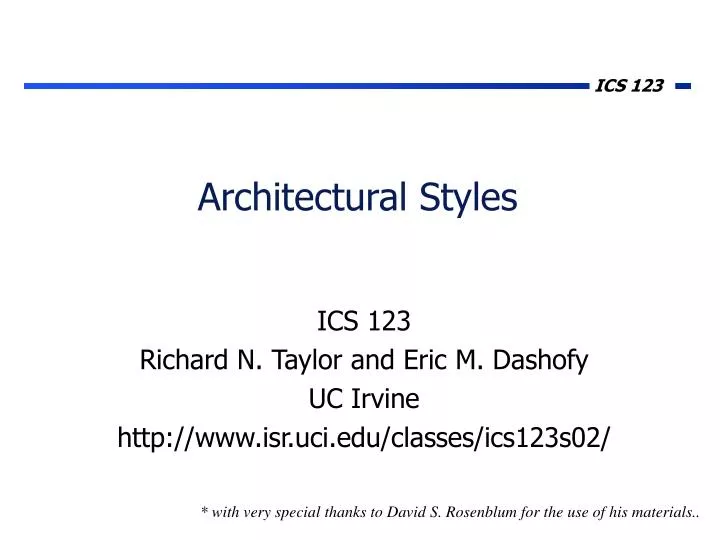 architectural styles