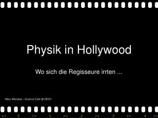 Physik in Hollywood