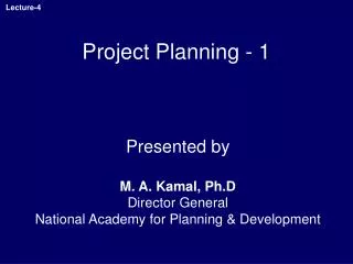 Project Planning - 1