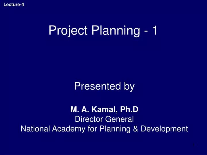 project planning 1
