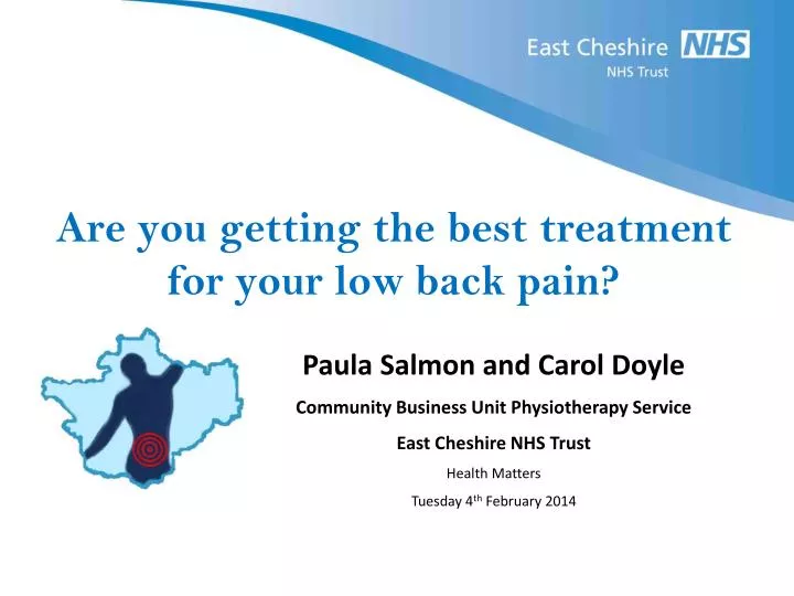 are you getting the best treatment for your low back pain