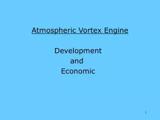 Atmospheric Vortex Engine
