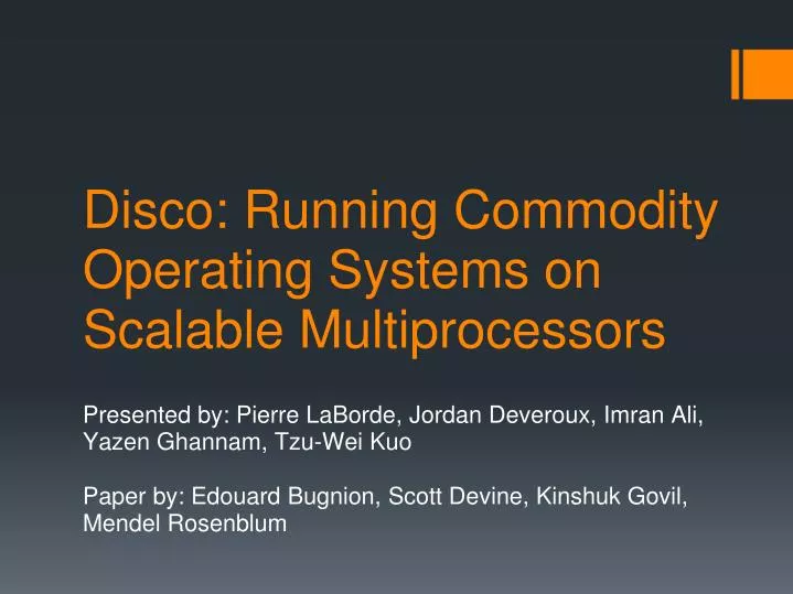 disco running commodity operating systems on scalable multiprocessors
