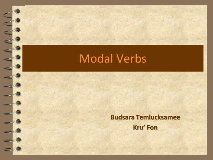 modal verbs