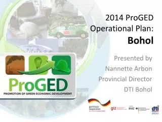 2014 ProGED Operational Plan: Bohol