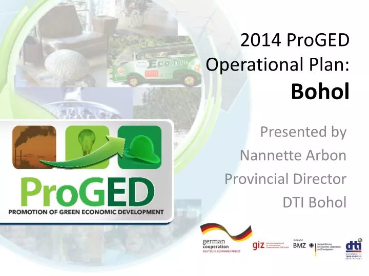 2014 proged operational plan bohol