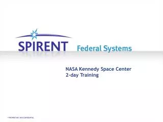 NASA Kennedy Space Center 2-day Training