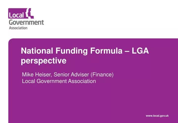 national funding formula lga perspective