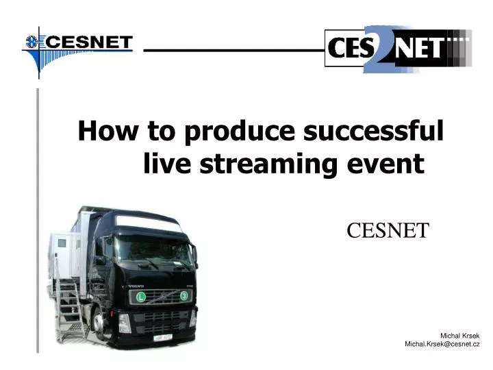 how to produce successful live streaming event