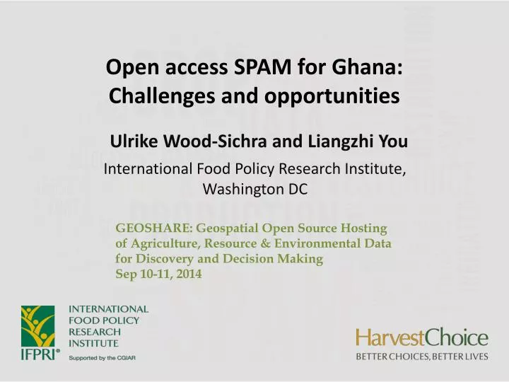 open access spam for ghana challenges and opportunities