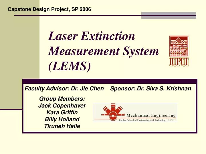 laser extinction measurement system lems